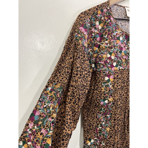 Boho Folk Earthy Maximalist Top S Indie Western Cottage Romance Eclectic Cowgirl - Picture 3 of 11